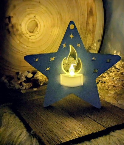 Leuchti der Stern / Raysin / Silikonform / Beleuchtung