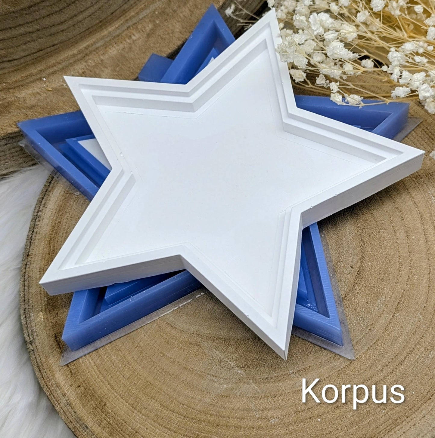 Silikonform für Beleuchteter Stern / Sternenkind / Behüteter Stern / Sternenreise / Herzstern / Raysin / Silikonform