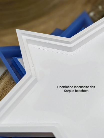 Silikonform für Beleuchteter Stern / Sternenkind / Behüteter Stern / Sternenreise / Herzstern / Raysin / Silikonform