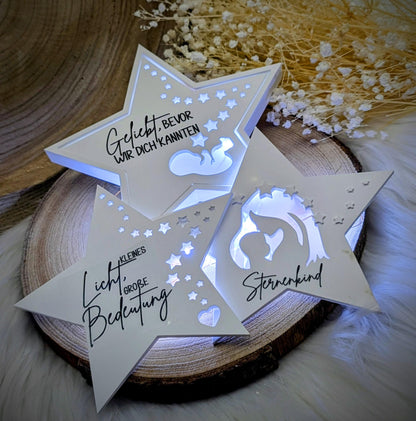 Silikonform für Beleuchteter Stern / Sternenkind / Behüteter Stern / Sternenreise / Herzstern / Raysin / Silikonform