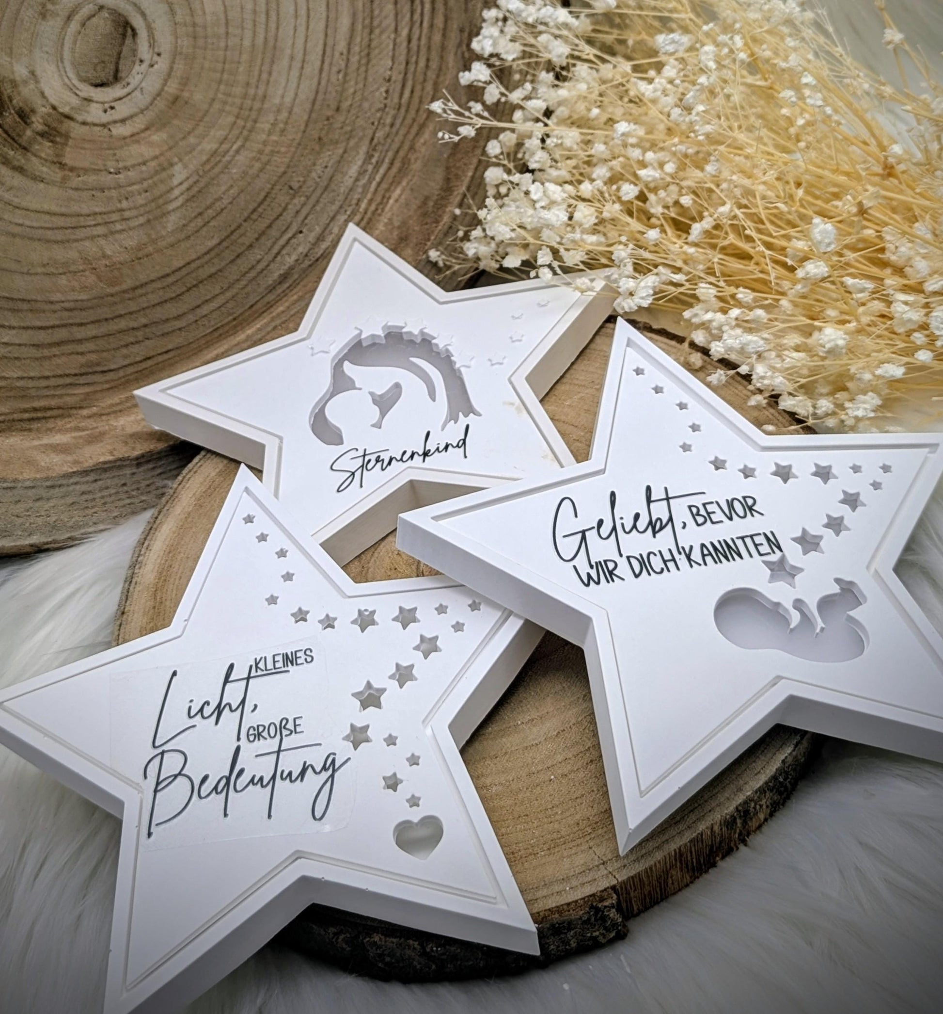 Silikonform für Beleuchteter Stern / Sternenkind / Behüteter Stern / Sternenreise / Herzstern / Raysin / Silikonform