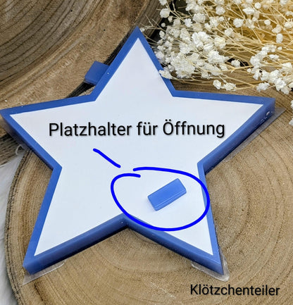Silikonform für Beleuchteter Stern / Pfotenreise / Behüteter Stern / Sternenreise / Herzstern / Raysin / Silikonform