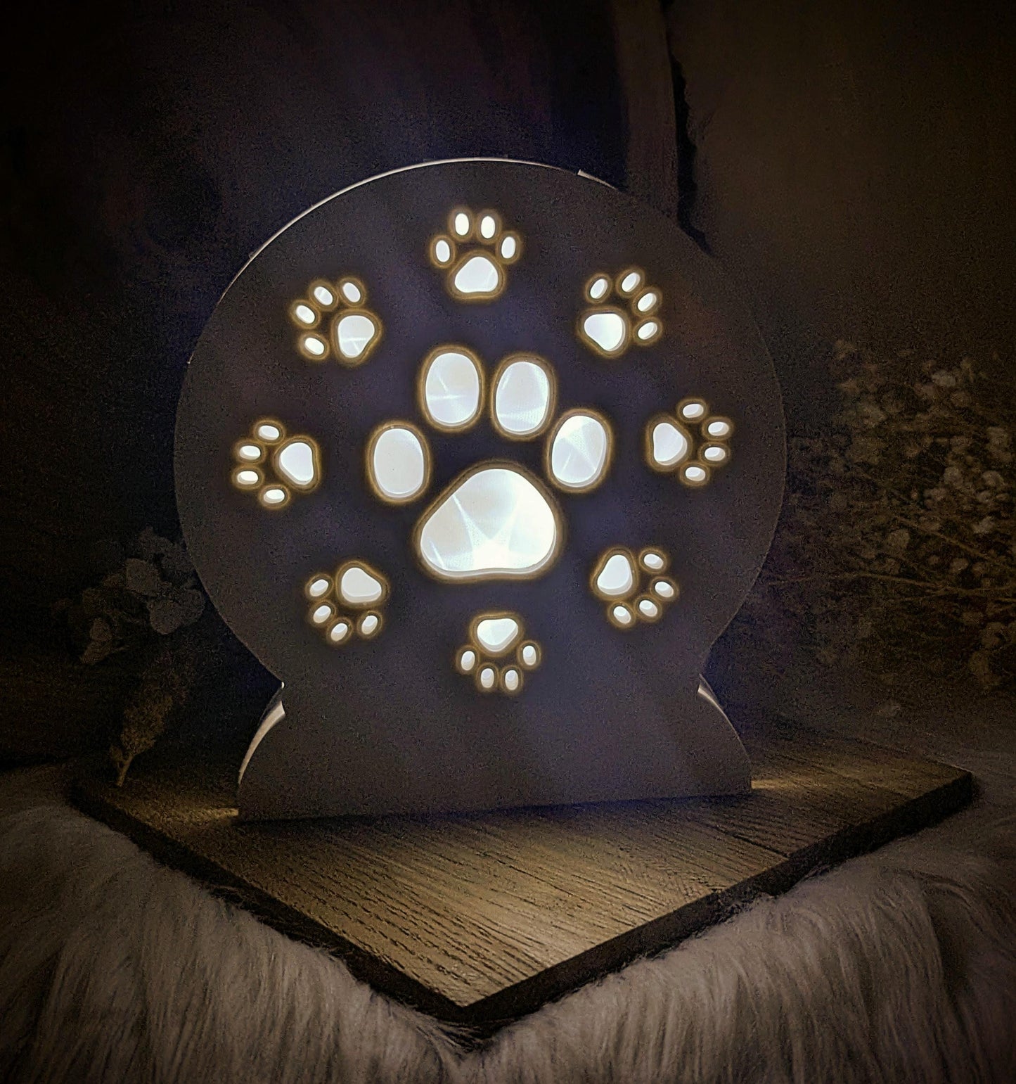 Loop Lampe/ Leuchtpfötchen / Korpus / Lampe / Tiere / Gießform / Raysin / Silikonform