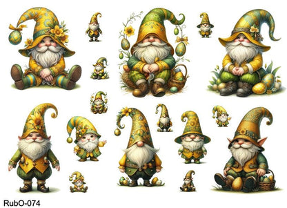 RubOn Sticker / Ostern #5 / A5 Bogen / Randlos / Abreibebilder / DIY Sticker für z.B. Glas Holz