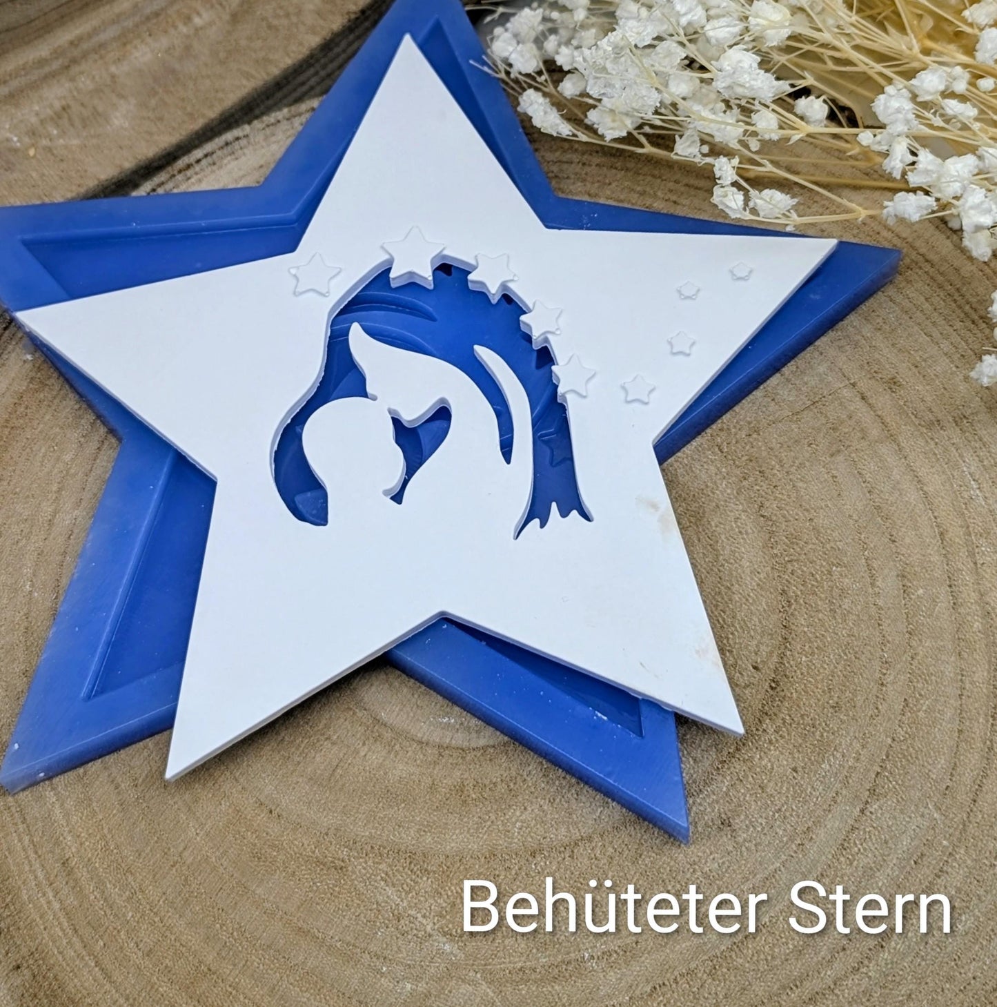 Silikonform für Beleuchteter Stern / Sternenkind / Behüteter Stern / Sternenreise / Herzstern / Raysin / Silikonform