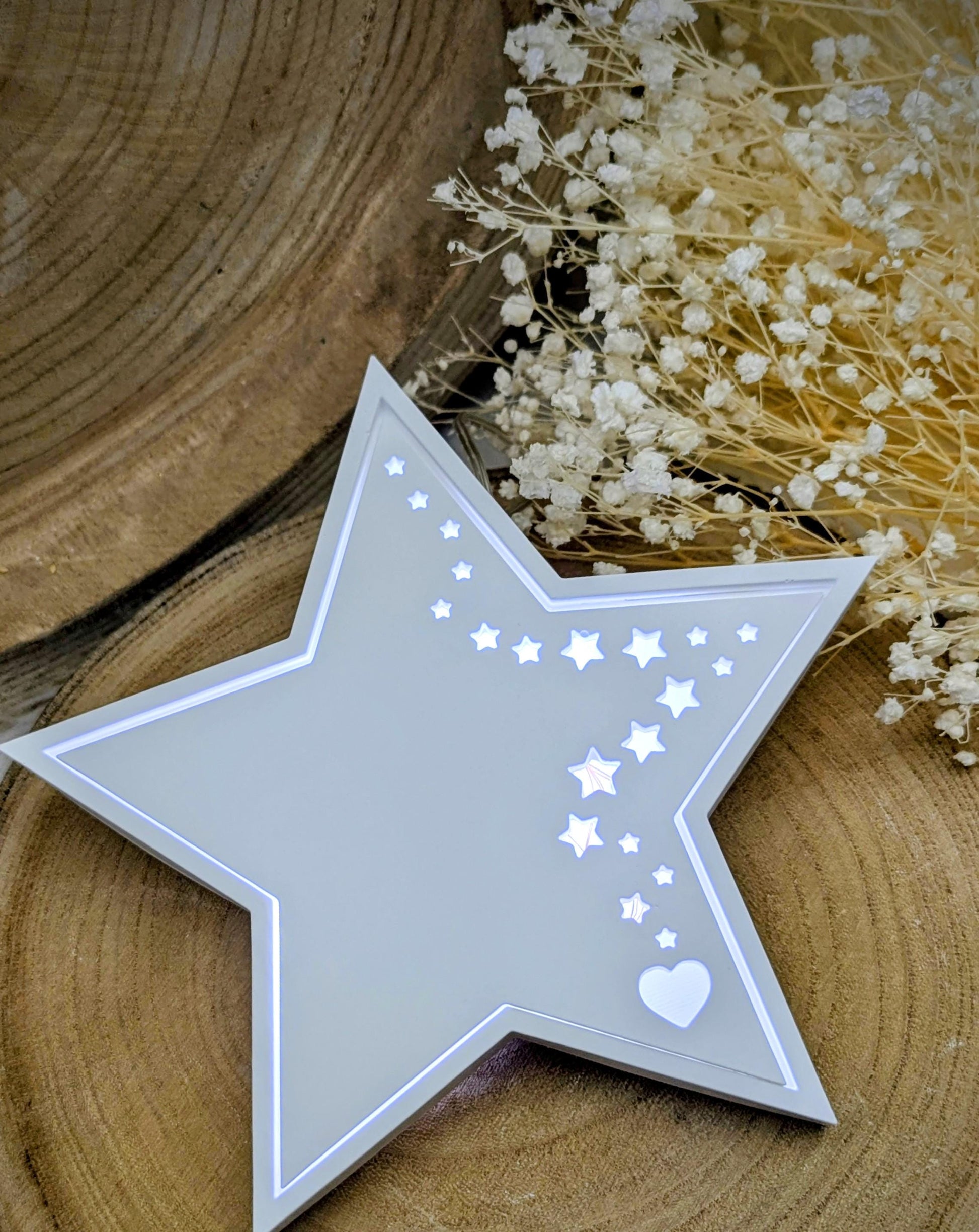 Silikonform für Beleuchteter Stern / Sternenkind / Behüteter Stern / Sternenreise / Herzstern / Raysin / Silikonform