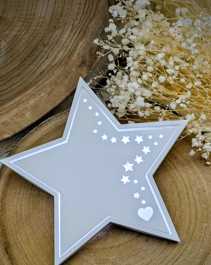 Silikonform für Beleuchteter Stern / Sternenkind / Behüteter Stern / Sternenreise / Herzstern / Raysin / Silikonform