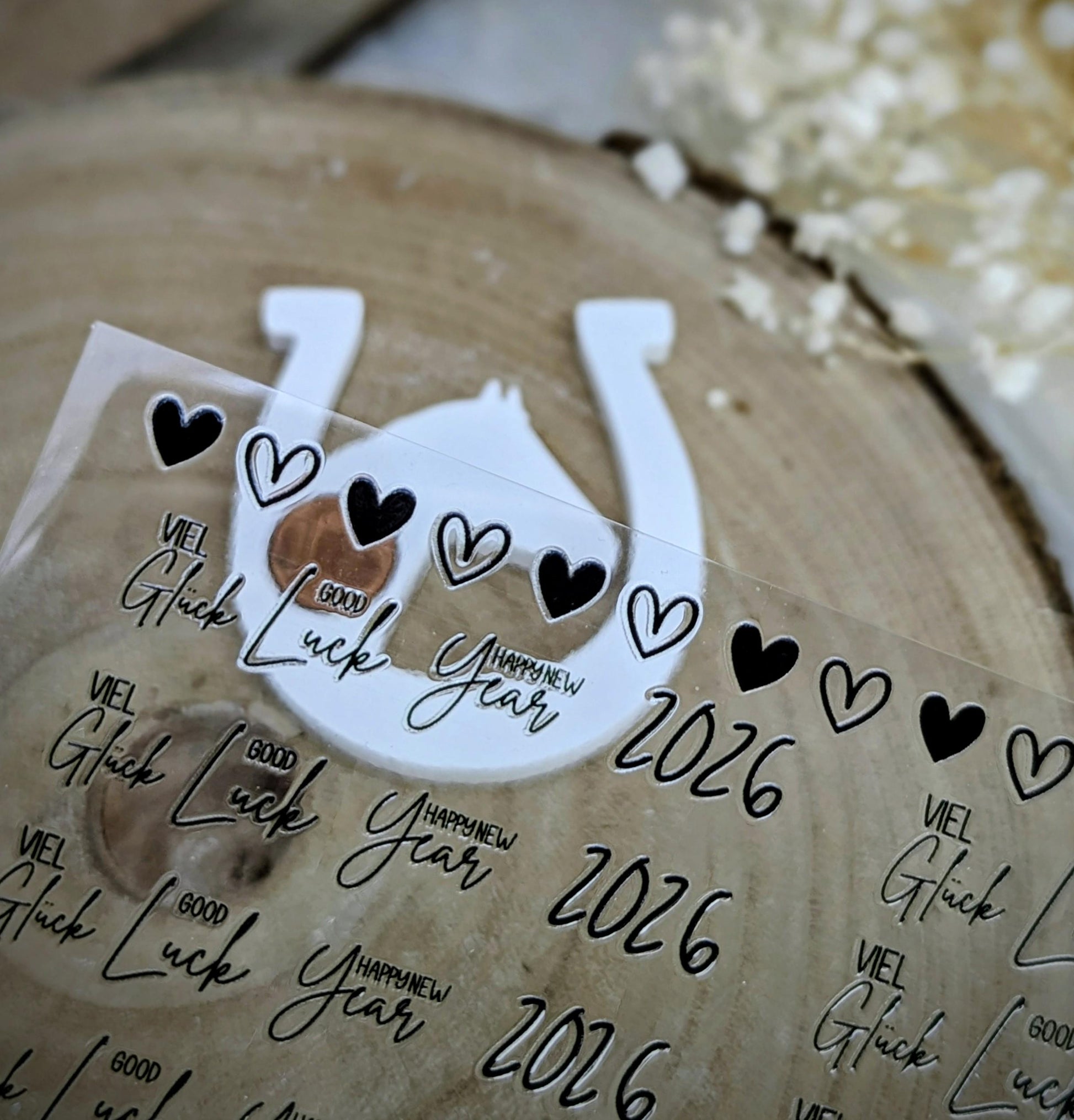 Silikonform Glücksbringer / Lucky Horse / Hufeisen / Pferdekopf / Geldgeschenk / Verpackungsidee / Raysin / Silikonform