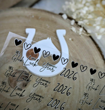 Silikonform Glücksbringer / Lucky Horse / Hufeisen / Pferdekopf / Geldgeschenk / Verpackungsidee / Raysin / Silikonform