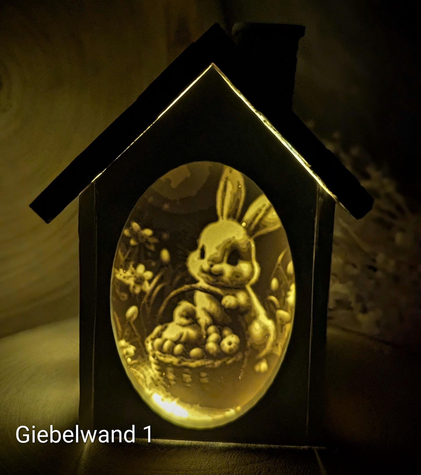 Silikonform für Lichthäuschen Lithophane / Ostern / Standarthaus / Lichthaus mit Dach / Raysin / Silikonform