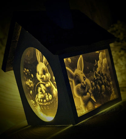 Silikonform für Lichthäuschen Lithophane / Ostern / Standarthaus / Lichthaus mit Dach / Raysin / Silikonform