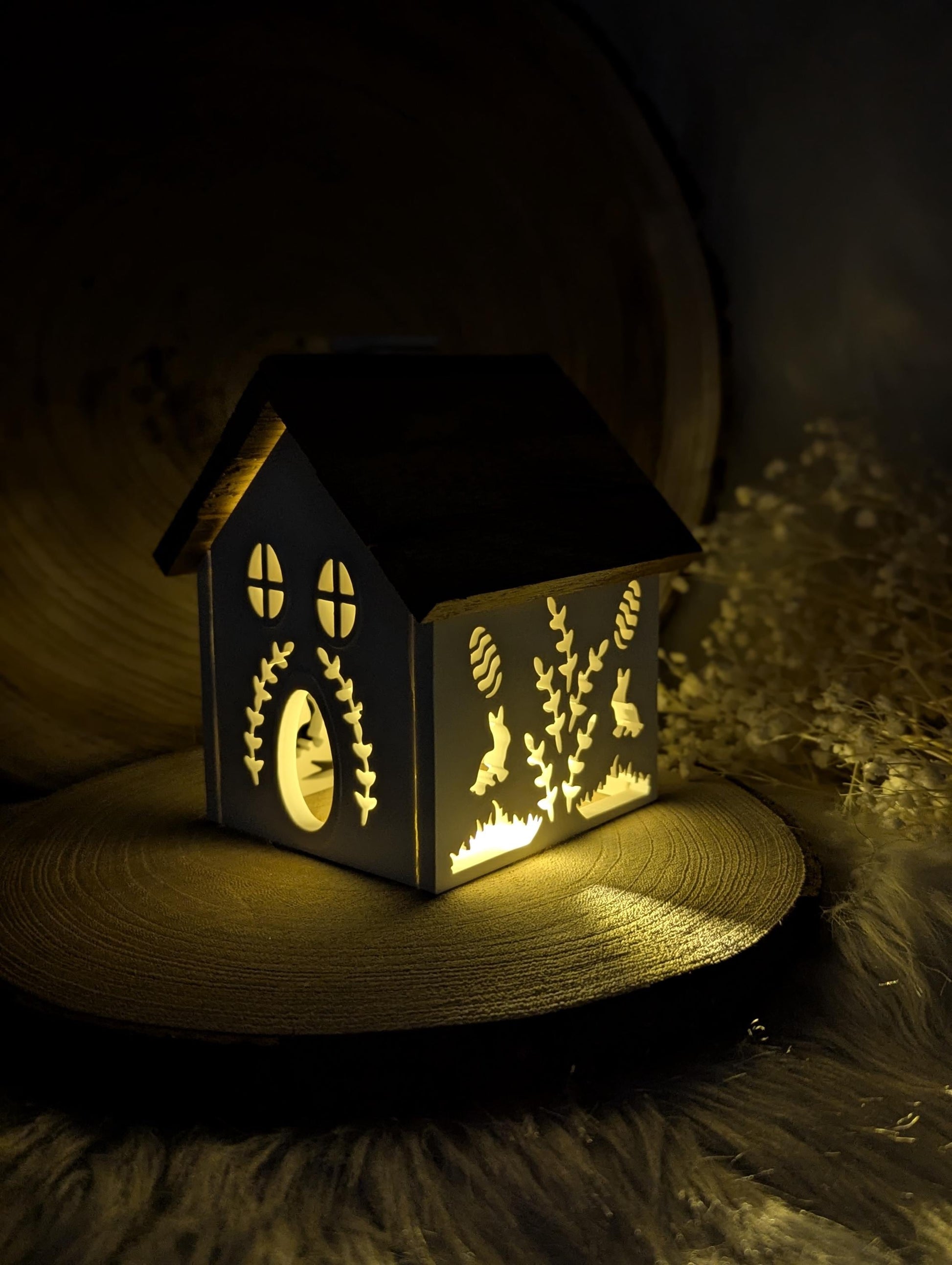 Silikonform für Lichthäuschen / Ostern2 / Standarthaus / Lichthaus mit Dach / Raysin / Silikonform