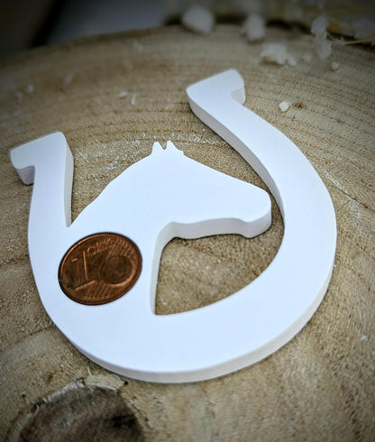 Silikonform Glücksbringer / Lucky Horse / Hufeisen / Pferdekopf / Geldgeschenk / Verpackungsidee / Raysin / Silikonform