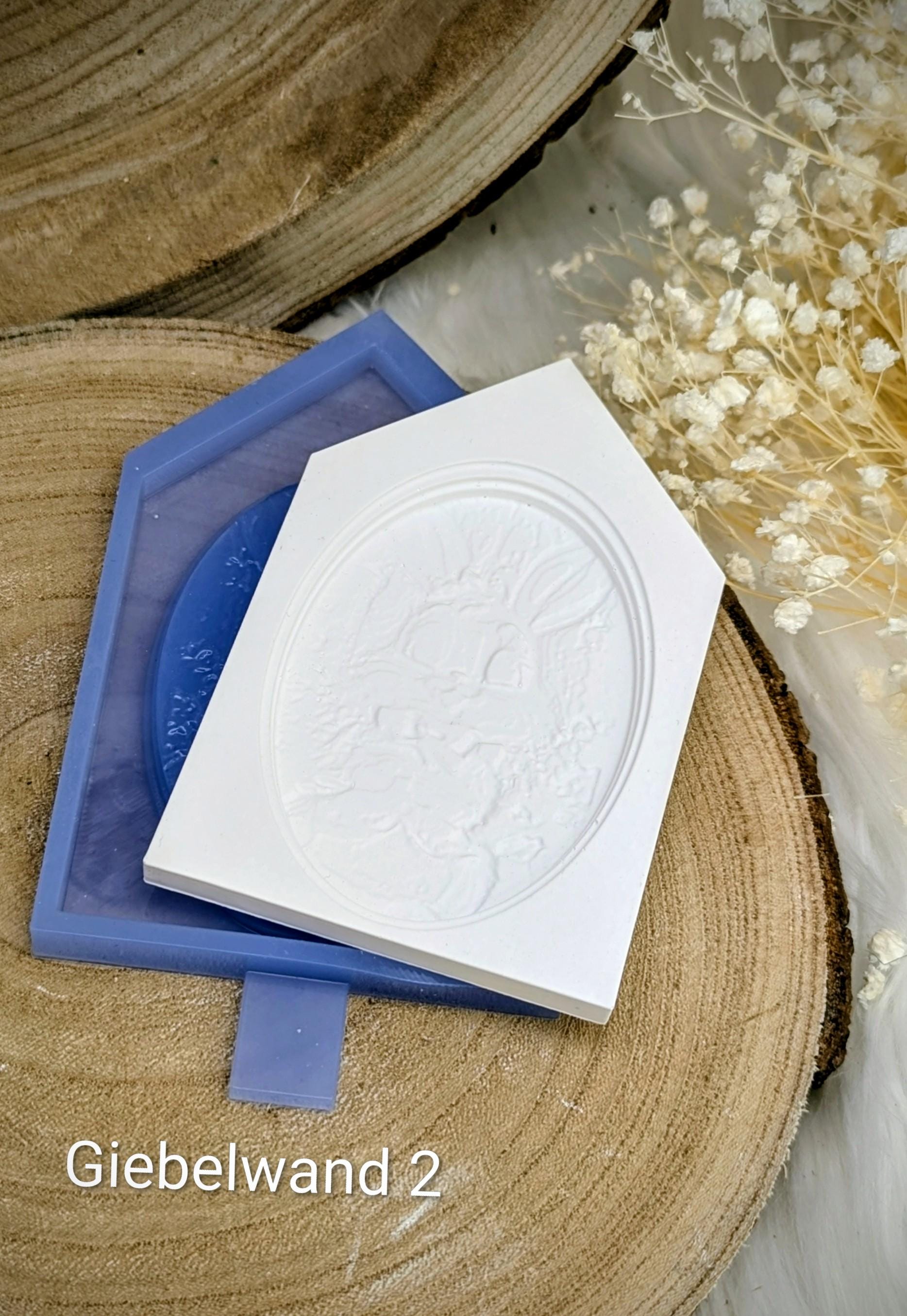 Silikonform für Lichthäuschen Lithophane / Ostern / Standarthaus / Lichthaus mit Dach / Raysin / Silikonform