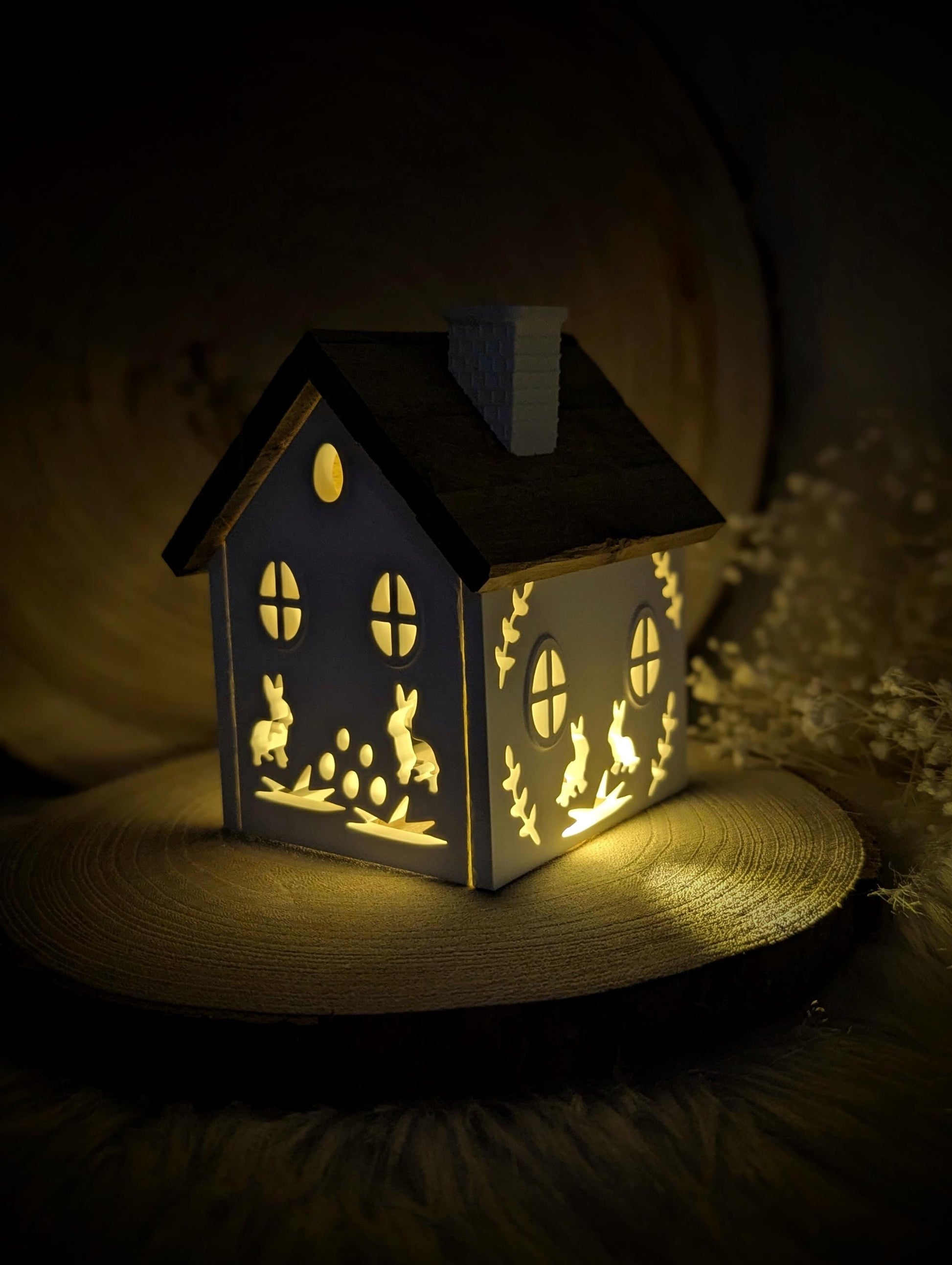 Silikonform für Lichthäuschen / Ostern2 / Standarthaus / Lichthaus mit Dach / Raysin / Silikonform