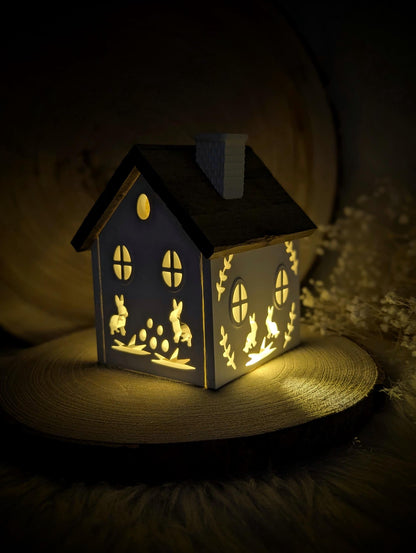 Silikonform für Lichthäuschen / Ostern2 / Standarthaus / Lichthaus mit Dach / Raysin / Silikonform