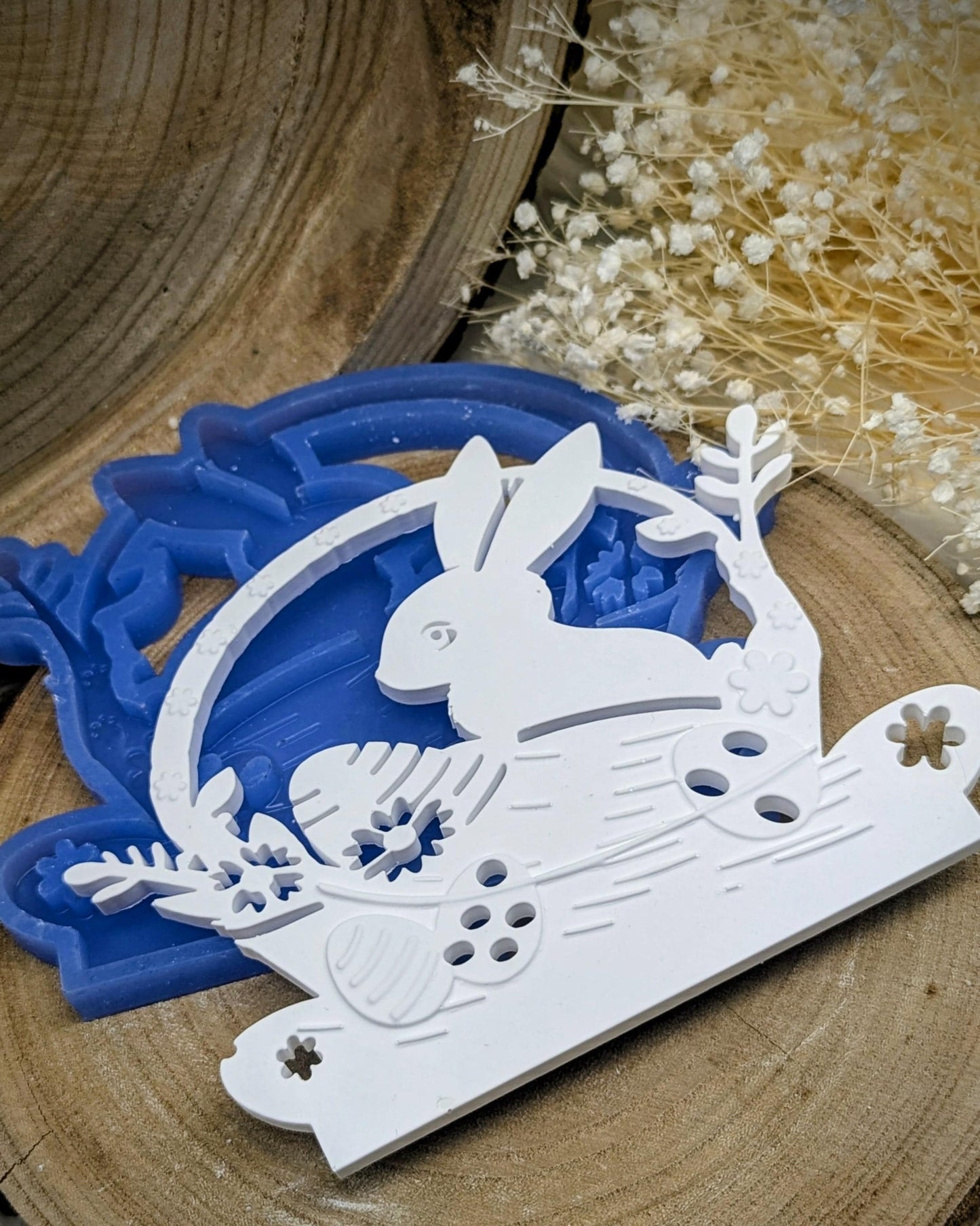 Silikonform Osterkranz "Hasenglück" / Hase / Kranz / Türkranz / Gießform / Raysin / Silikonform