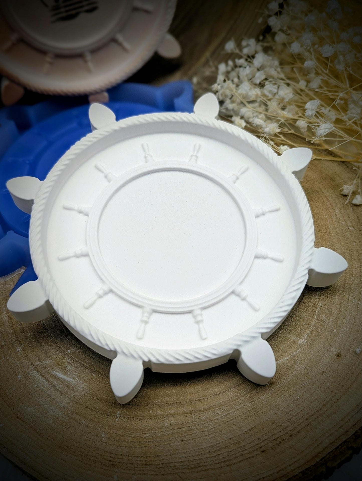 Silikonform Steuerrad "Heimathafen" / Gießform / Raysin / Silikonform