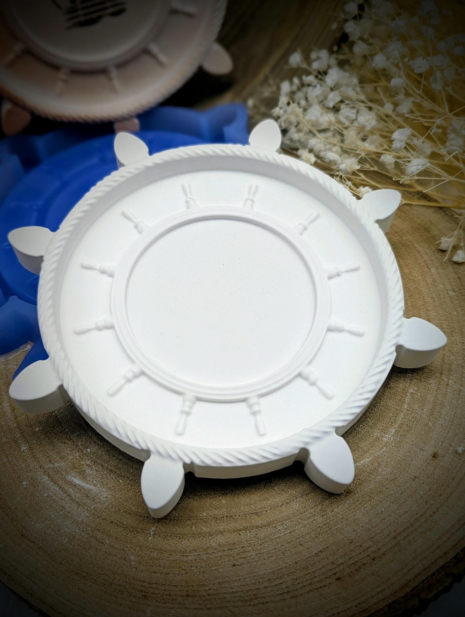 Silikonform Steuerrad "Heimathafen" / Gießform / Raysin / Silikonform