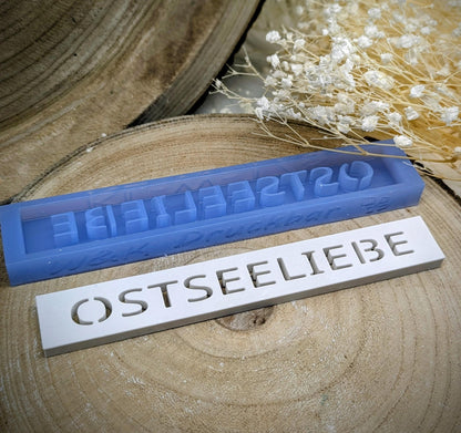Klötzchen Gießform / OSTSEELIEBE / Silikonform für Klötzchen / 160x22x8 mm / Silikon Klötzchen Gießform /Gießform Klötzchen