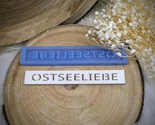 Klötzchen Gießform / OSTSEELIEBE / Silikonform für Klötzchen / 160x22x8 mm / Silikon Klötzchen Gießform /Gießform Klötzchen