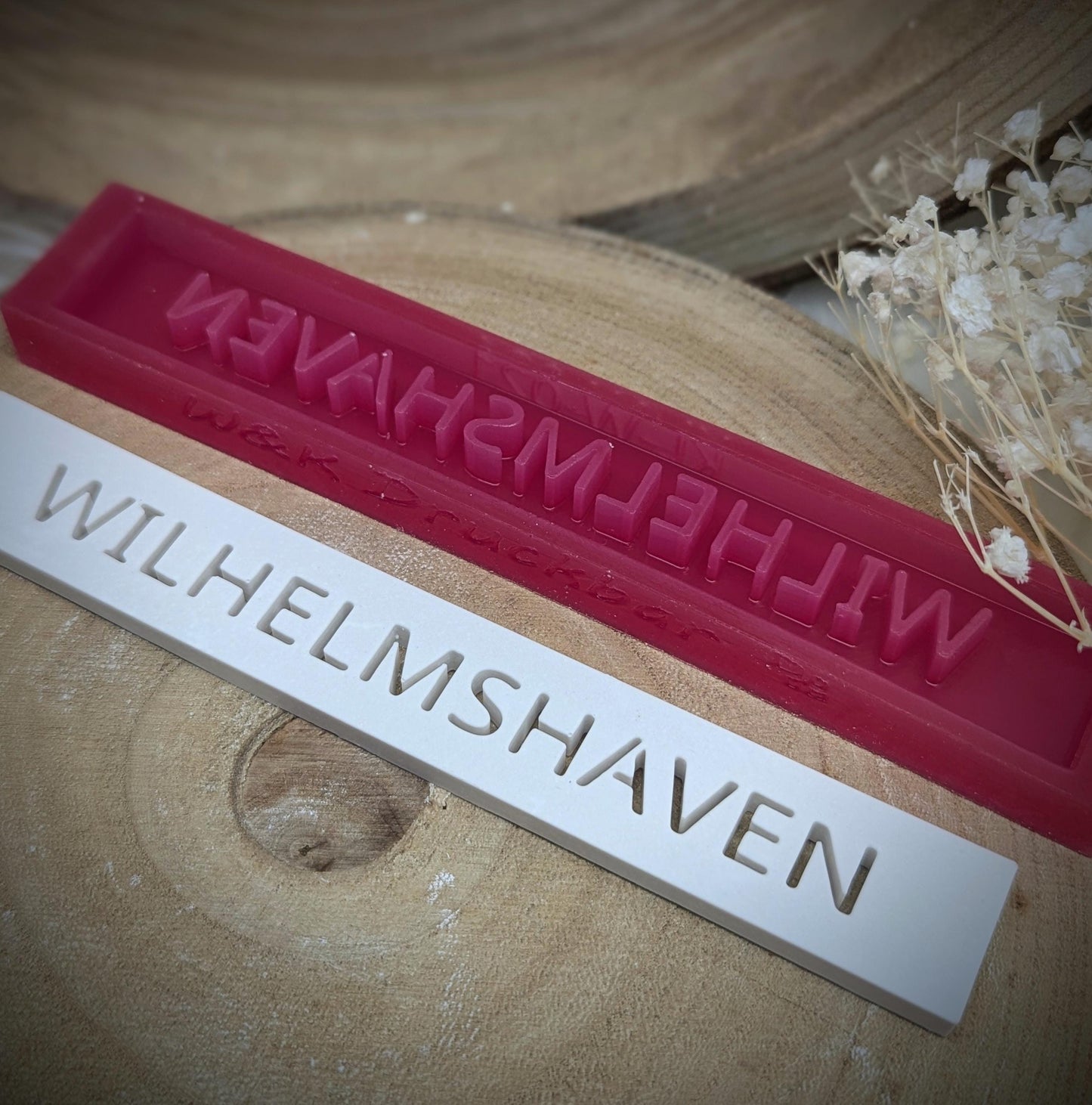 Klötzchen Gießform / WILHELMSHAVEN / Silikonform für Klötzchen / 160x22x8 mm / Silikon Klötzchen Gießform /Gießform Klötzchen