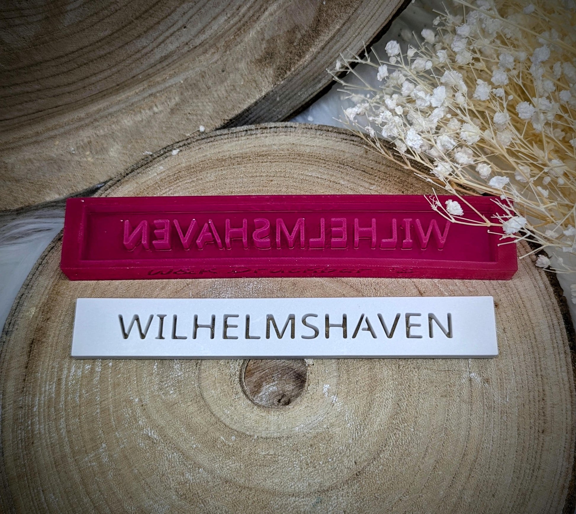 Klötzchen Gießform / WILHELMSHAVEN / Silikonform für Klötzchen / 160x22x8 mm / Silikon Klötzchen Gießform /Gießform Klötzchen