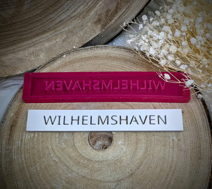 Klötzchen Gießform / WILHELMSHAVEN / Silikonform für Klötzchen / 160x22x8 mm / Silikon Klötzchen Gießform /Gießform Klötzchen