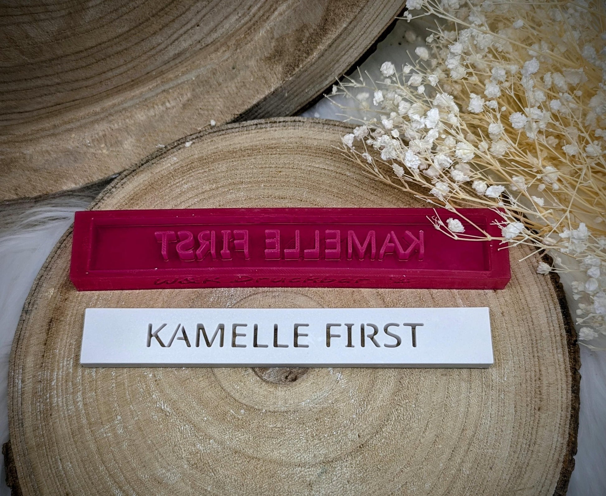 Klötzchen Gießform / KAMELLE FIRST / Silikonform für Klötzchen / 160x22x8 mm / Silikon Klötzchen Gießform /Gießform Klötzchen