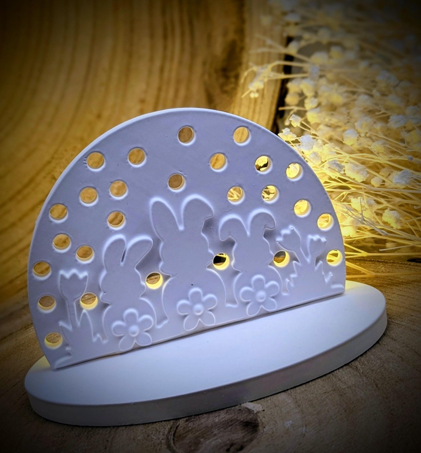 Silikonform Lichtbogen / Hasenfamilie / Ostern / Blume / Frühling / Silikonform / Raysin