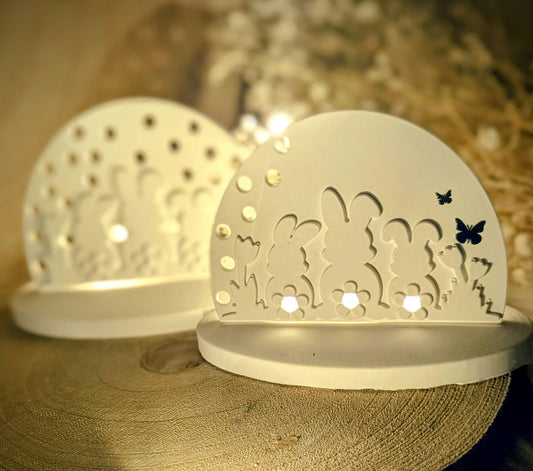 Silikonform Lichtbogen / Hasenfamilie / Ostern / Blume / Frühling / Silikonform / Raysin