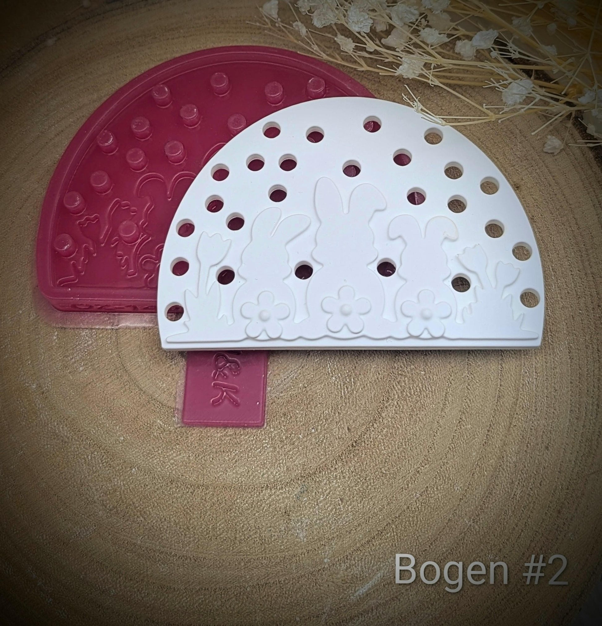 Silikonform Lichtbogen / Hasenfamilie / Ostern / Blume / Frühling / Silikonform / Raysin