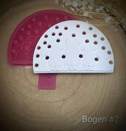 Silikonform Lichtbogen / Hasenfamilie / Ostern / Blume / Frühling / Silikonform / Raysin