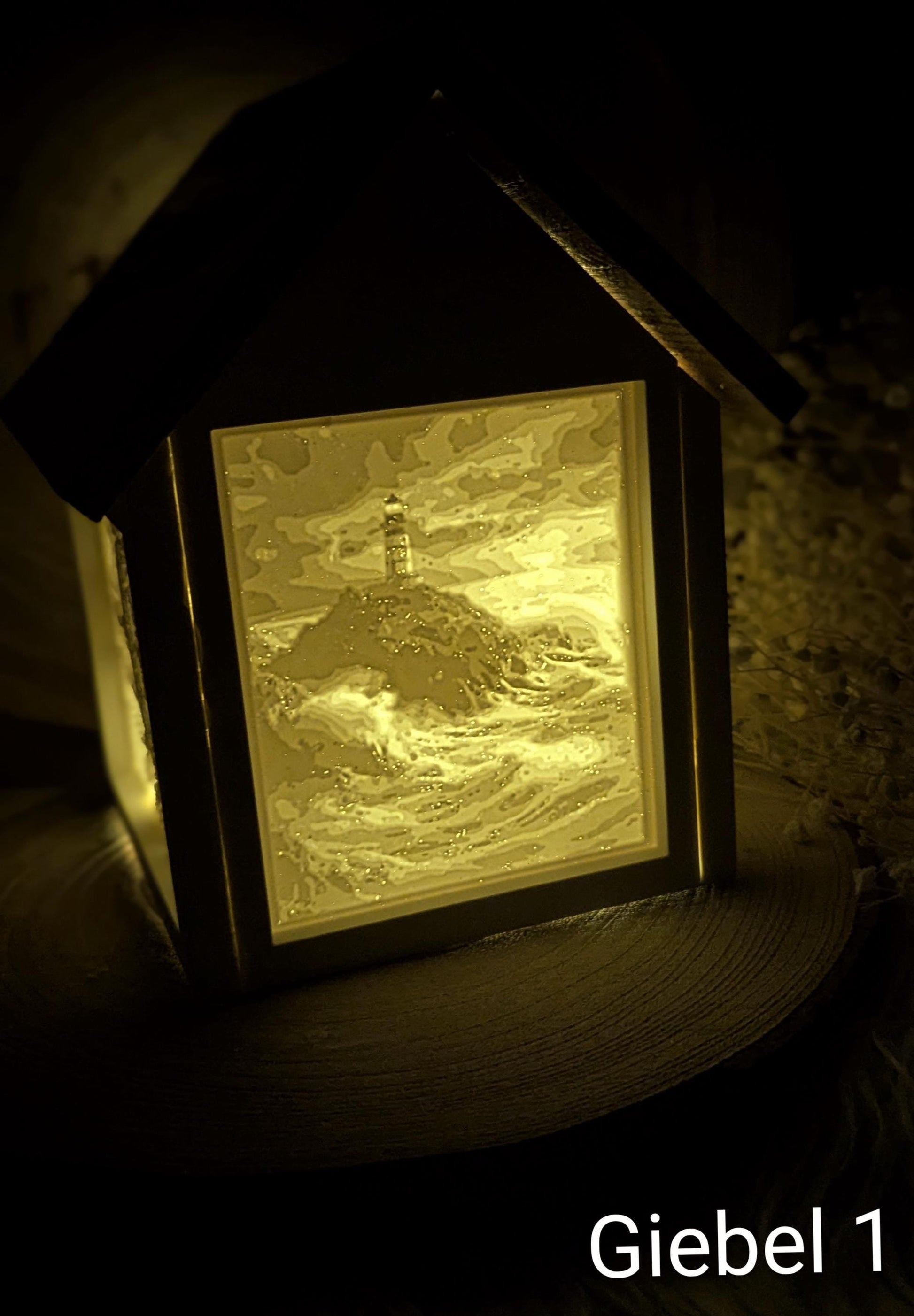 Silikonform für Lichthäuschen Lithophane / Maritim / Standarthaus / Lichthaus mit Dach / Raysin / Silikonform