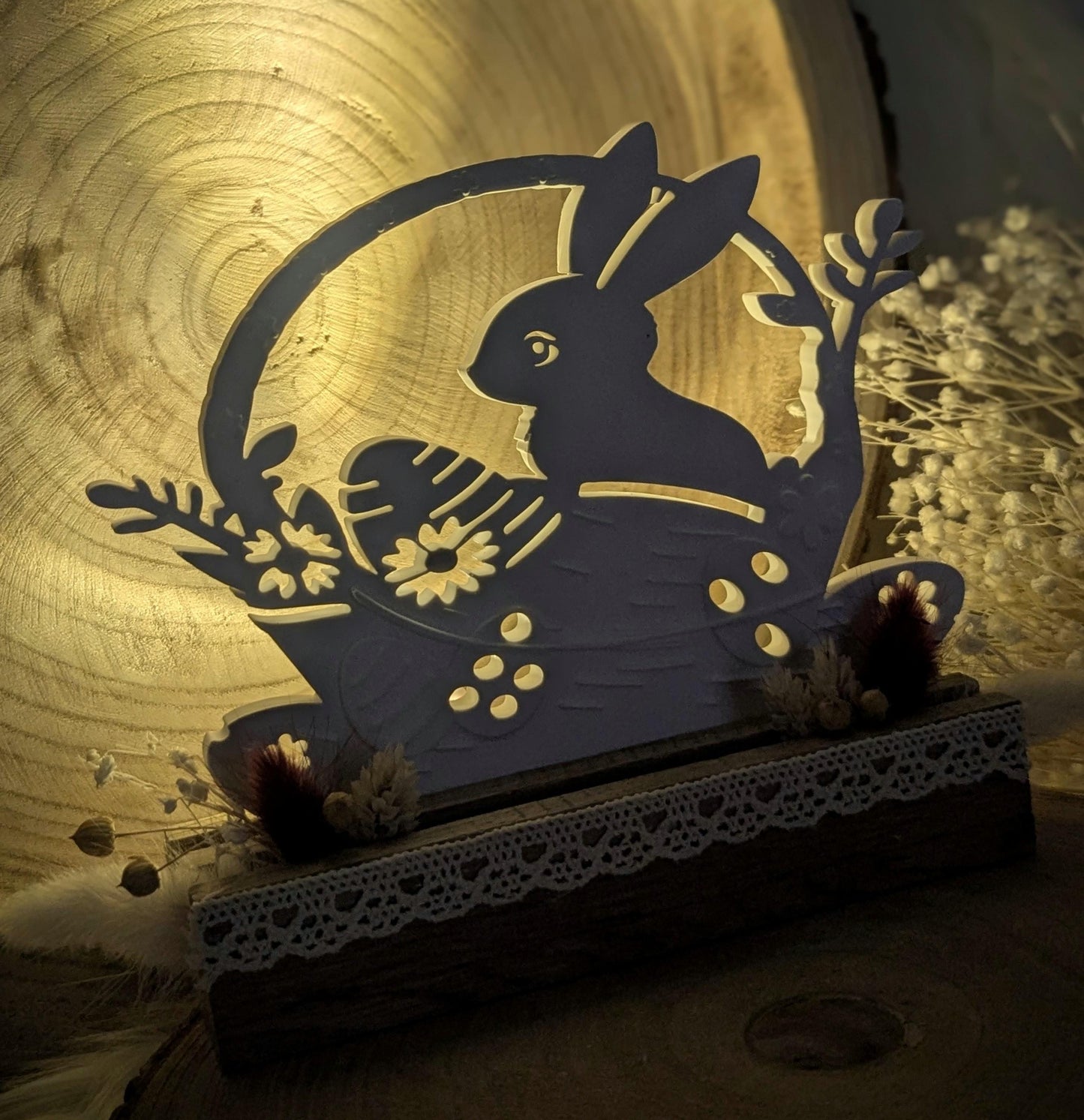 Silikonform Osterkranz "Hasenglück" / Hase / Kranz / Türkranz / Gießform / Raysin / Silikonform