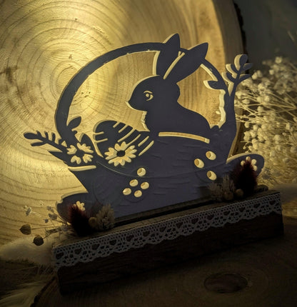 Silikonform Osterkranz "Hasenglück" / Hase / Kranz / Türkranz / Gießform / Raysin / Silikonform