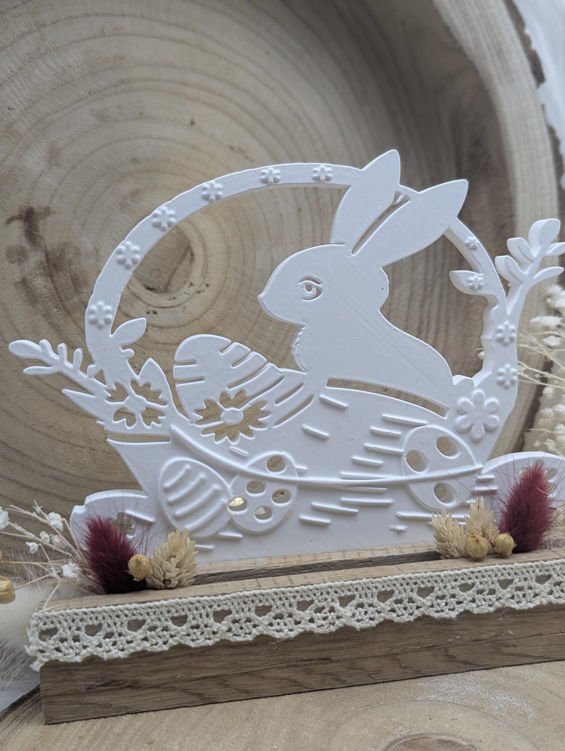 Silikonform Osterkranz "Hasenglück" / Hase / Kranz / Türkranz / Gießform / Raysin / Silikonform