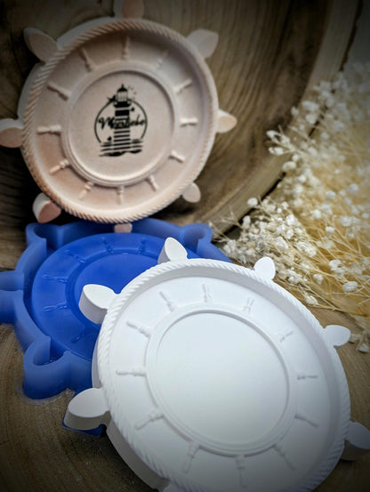 Silikonform Steuerrad "Heimathafen" / Gießform / Raysin / Silikonform