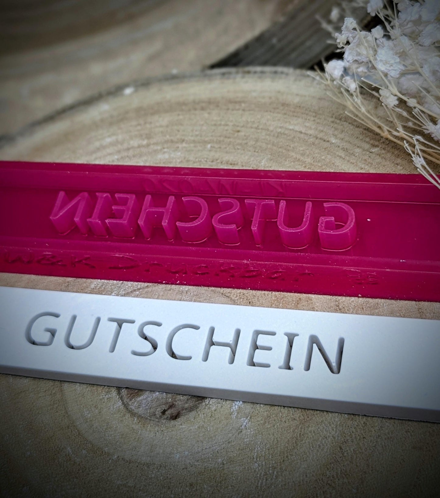 Klötzchen Gießform / GUTSCHEIN / Silikonform für Klötzchen / 160x22x8 mm / Silikon Klötzchen Gießform /Gießform Klötzchen