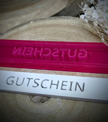 Klötzchen Gießform / GUTSCHEIN / Silikonform für Klötzchen / 160x22x8 mm / Silikon Klötzchen Gießform /Gießform Klötzchen