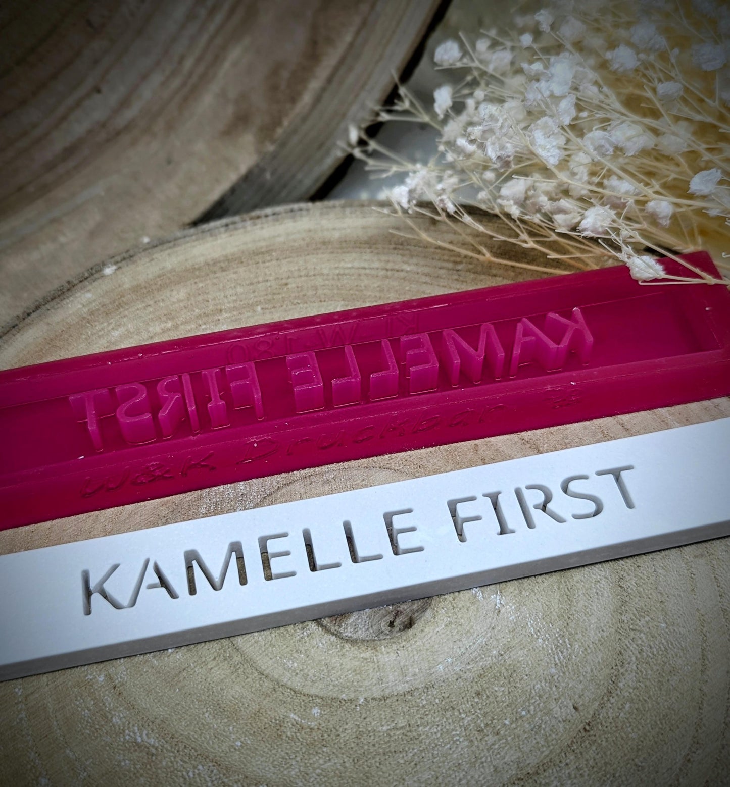 Klötzchen Gießform / KAMELLE FIRST / Silikonform für Klötzchen / 160x22x8 mm / Silikon Klötzchen Gießform /Gießform Klötzchen