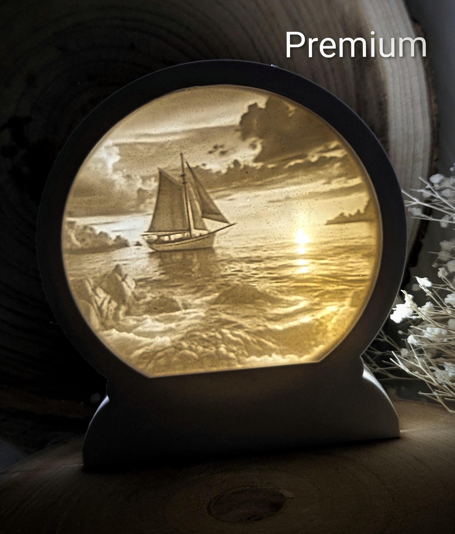 Loop Lampe/ Sea Moments / Premium-Qualität / Lampe / Lithophane / Gießform / Raysin / Silikonform