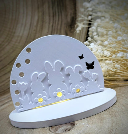 Silikonform Lichtbogen / Hasenfamilie / Ostern / Blume / Frühling / Silikonform / Raysin