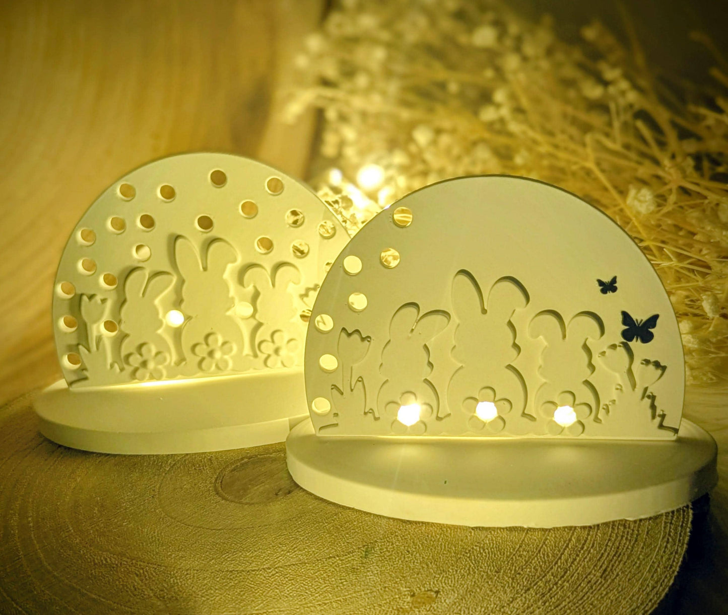 Silikonform Lichtbogen / Hasenfamilie / Ostern / Blume / Frühling / Silikonform / Raysin