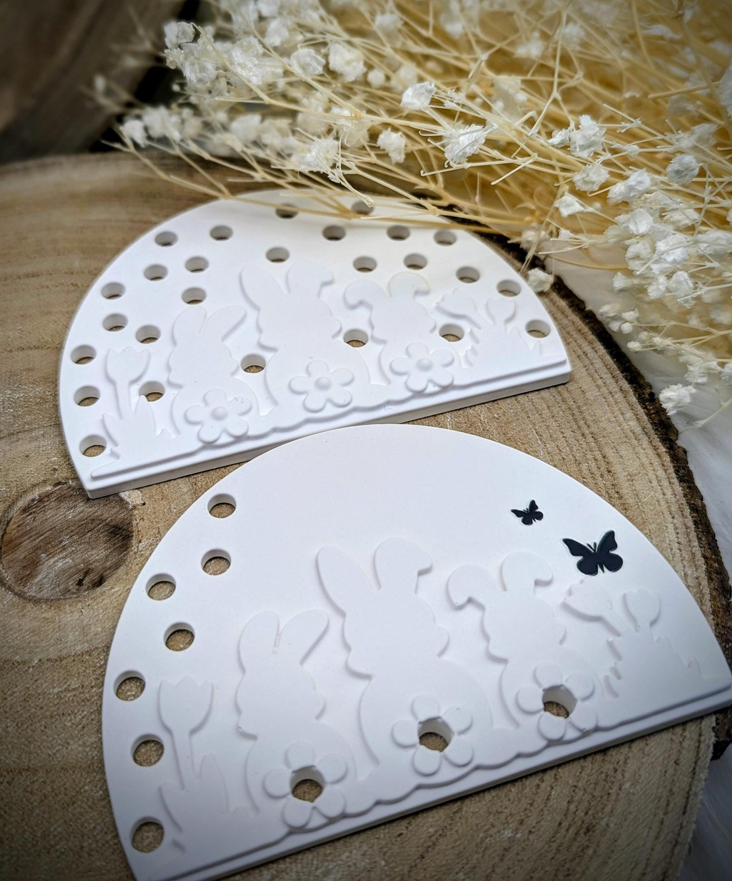 Silikonform Lichtbogen / Hasenfamilie / Ostern / Blume / Frühling / Silikonform / Raysin