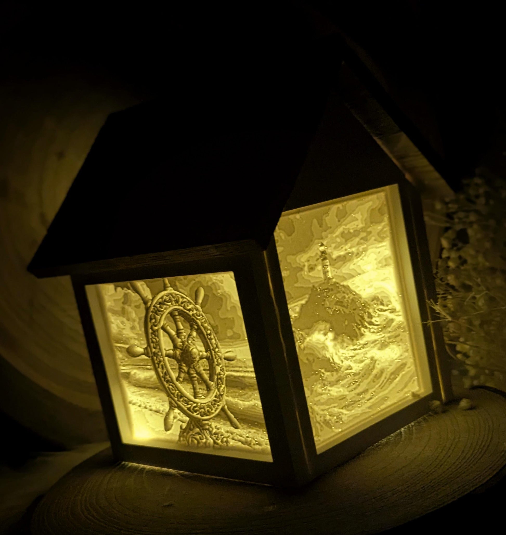 Silikonform für Lichthäuschen Lithophane / Maritim / Standarthaus / Lichthaus mit Dach / Raysin / Silikonform