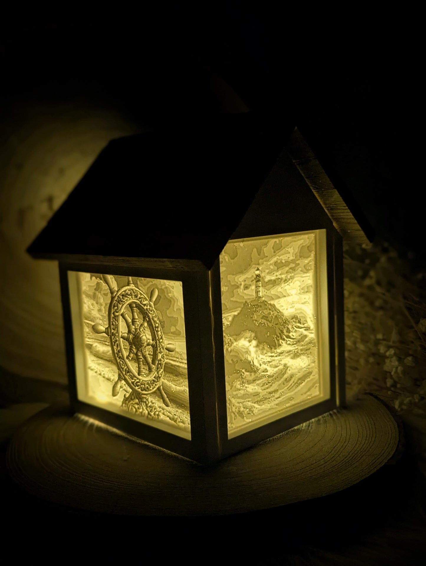 Silikonform für Lichthäuschen Lithophane / Maritim / Standarthaus / Lichthaus mit Dach / Raysin / Silikonform