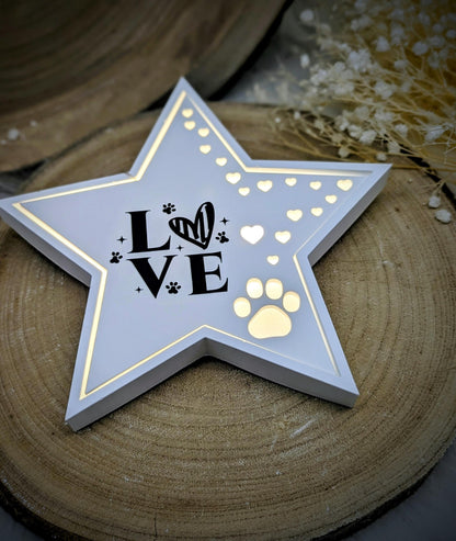 Silikonform für Beleuchteter Stern / Pfotenreise / Behüteter Stern / Sternenreise / Herzstern / Raysin / Silikonform