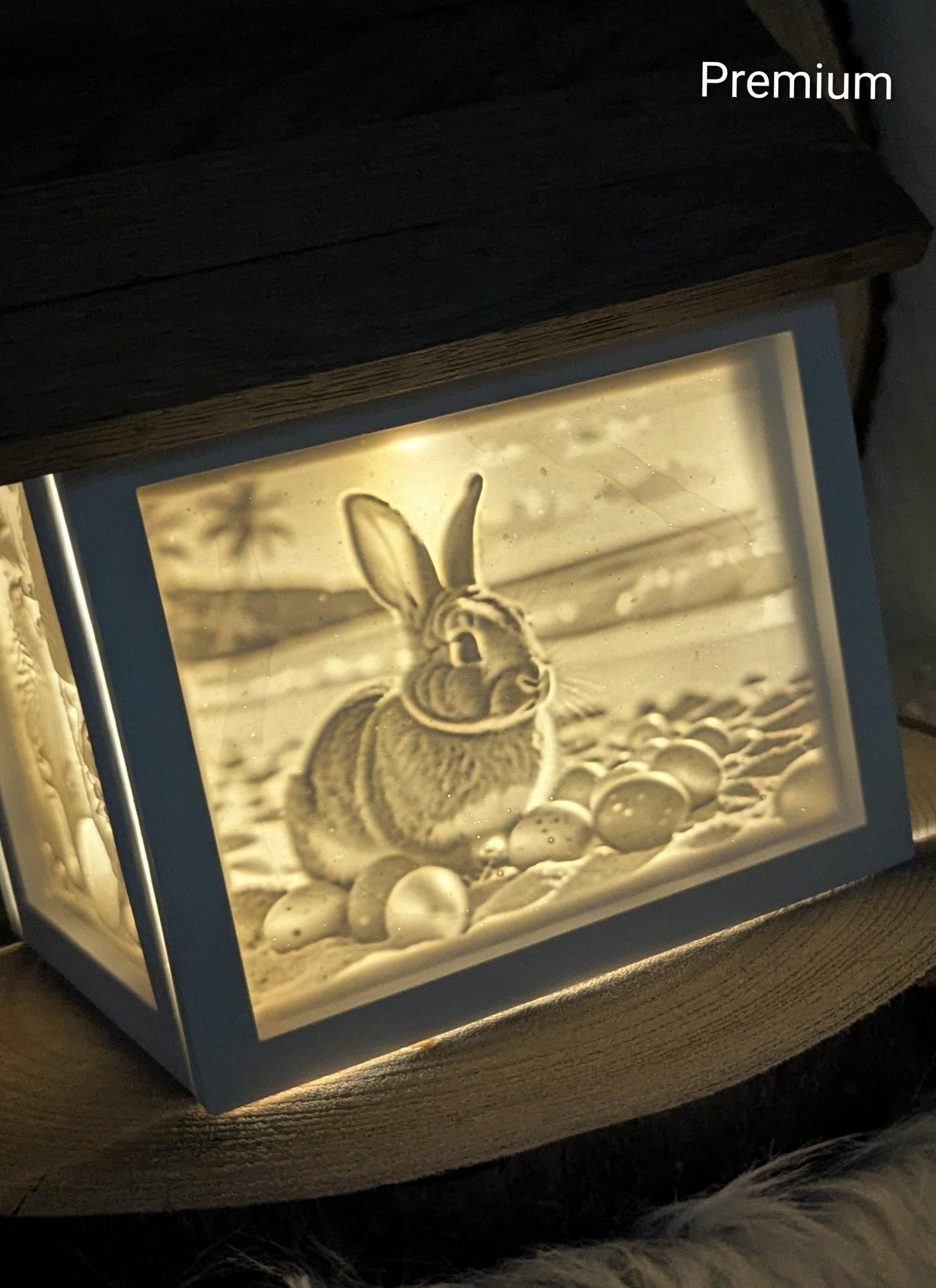 Silikonform für Lichthäuschen Lithophane / Ostern #2 / Premium-Qualität / Standardhaus / Lichthaus mit Dach / Raysin / Silikonform