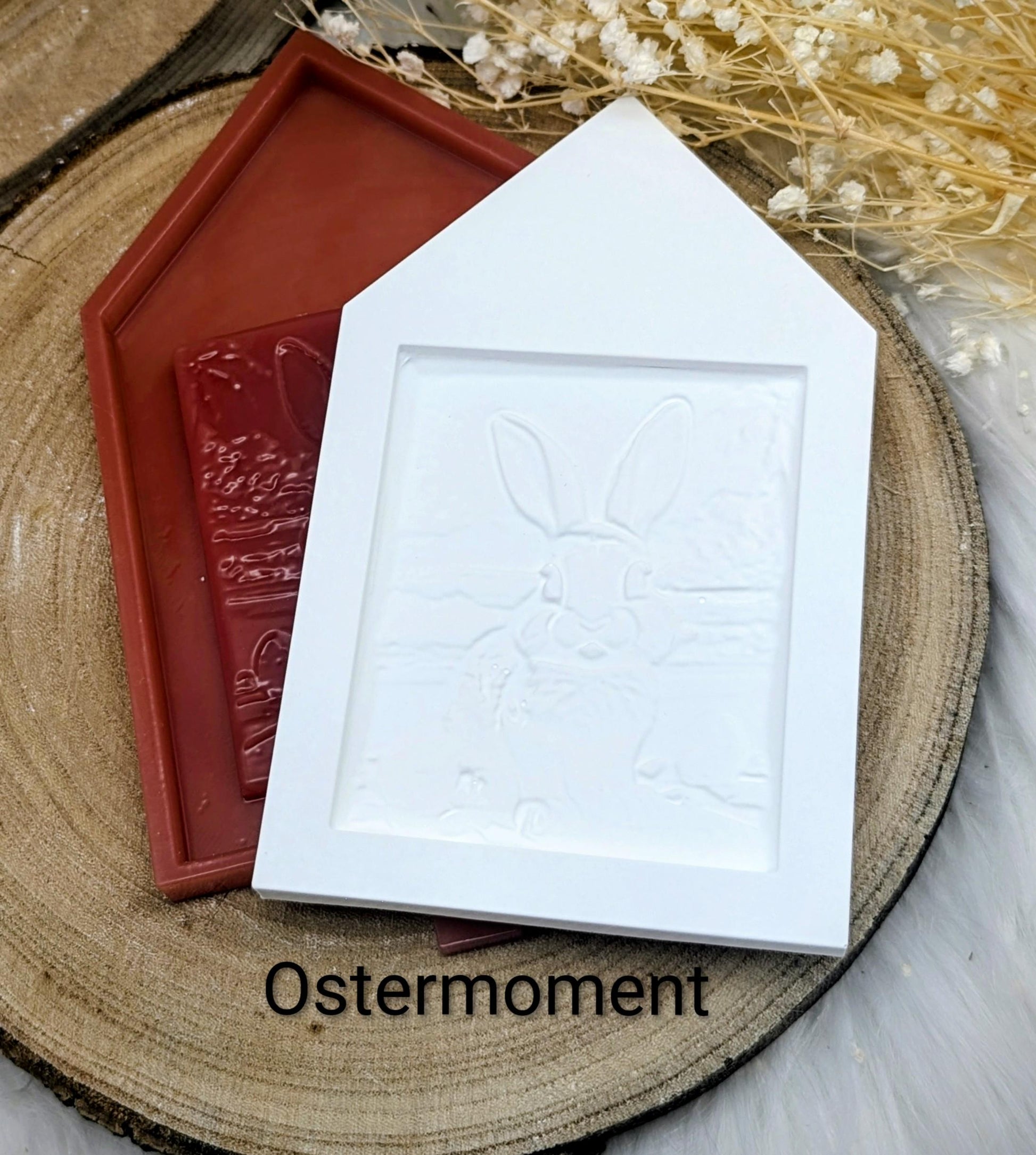 Silikonform für Lichthäuschen Lithophane / Ostern #2 / Premium-Qualität / Standardhaus / Lichthaus mit Dach / Raysin / Silikonform